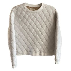 Madewell Quilted Swing Sweatshirt